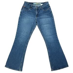 Y2K Boot-Cut Flare Low-Rise Faded Blue Mudd Jeans Size 11 (33 x 31)